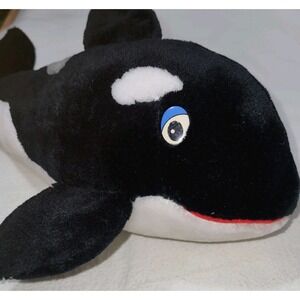 Sea World Stuffed Plush Shammoo Vintage 1986 Blue Eyes 16 In